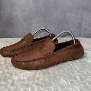 Cole Haan Men's Brown Wyatt Penny Driving Loafer US 7.5 M